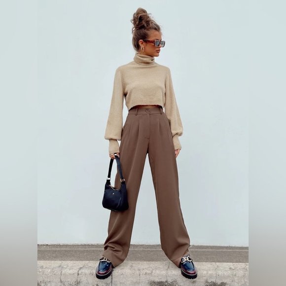 Princess Polly Pants - Princess Polly Archer Pant in Brown NWT